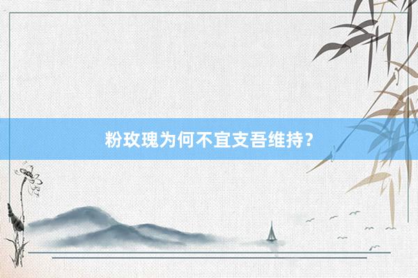 粉玫瑰为何不宜支吾维持？